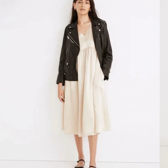 Madewell Cream Midi Dress - Picture 6 of 7